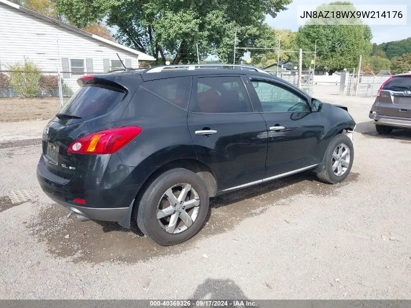 2009 Nissan Murano Sl VIN: JN8AZ18WX9W214176 Lot: 40369326