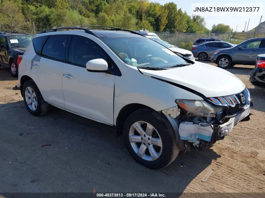 2009 Nissan Murano Sl VIN: JN8AZ18WX9W212377 Lot: 40373813