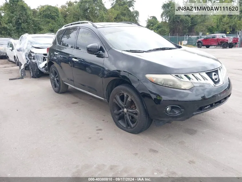 JN8AZ1MW0AW111620 2010 Nissan Murano Le