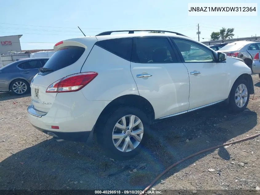 JN8AZ1MWXDW312364 2013 Nissan Murano Sl