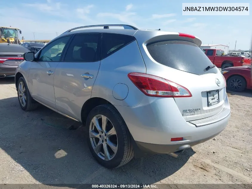 2013 Nissan Murano Le VIN: JN8AZ1MW3DW304574 Lot: 40326324