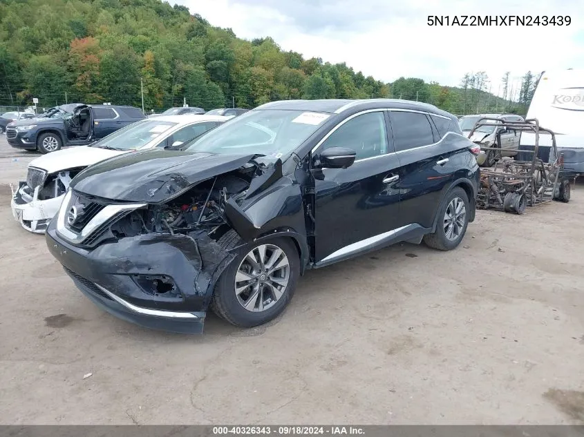 5N1AZ2MHXFN243439 2015 Nissan Murano Platinum/S/Sl/Sv