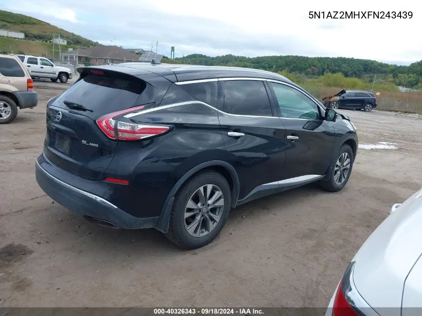 5N1AZ2MHXFN243439 2015 Nissan Murano Platinum/S/Sl/Sv