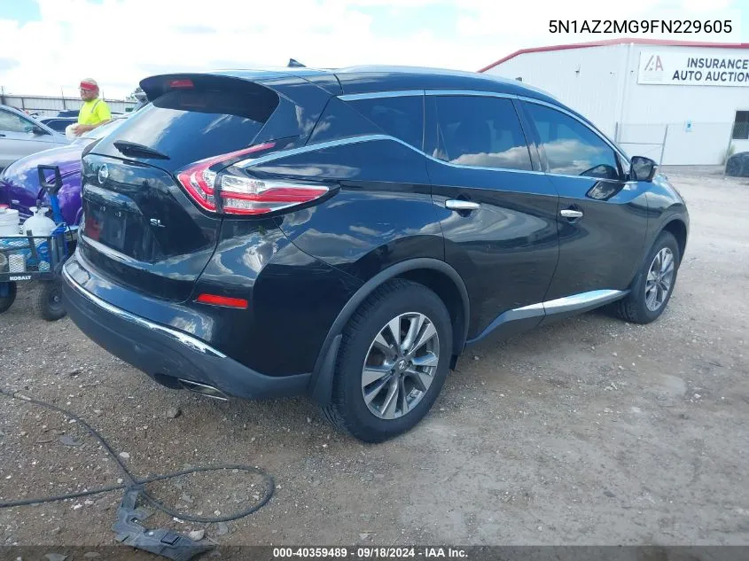 5N1AZ2MG9FN229605 2015 Nissan Murano Sl