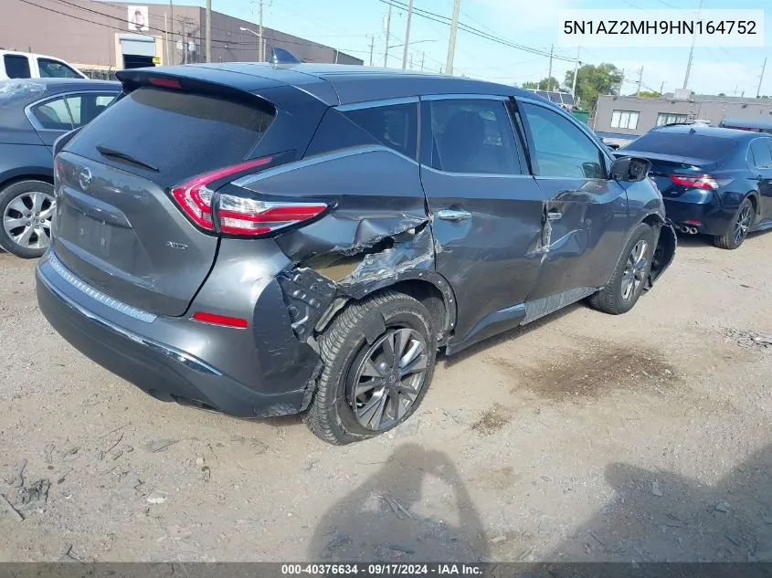 5N1AZ2MH9HN164752 2017 Nissan Murano S