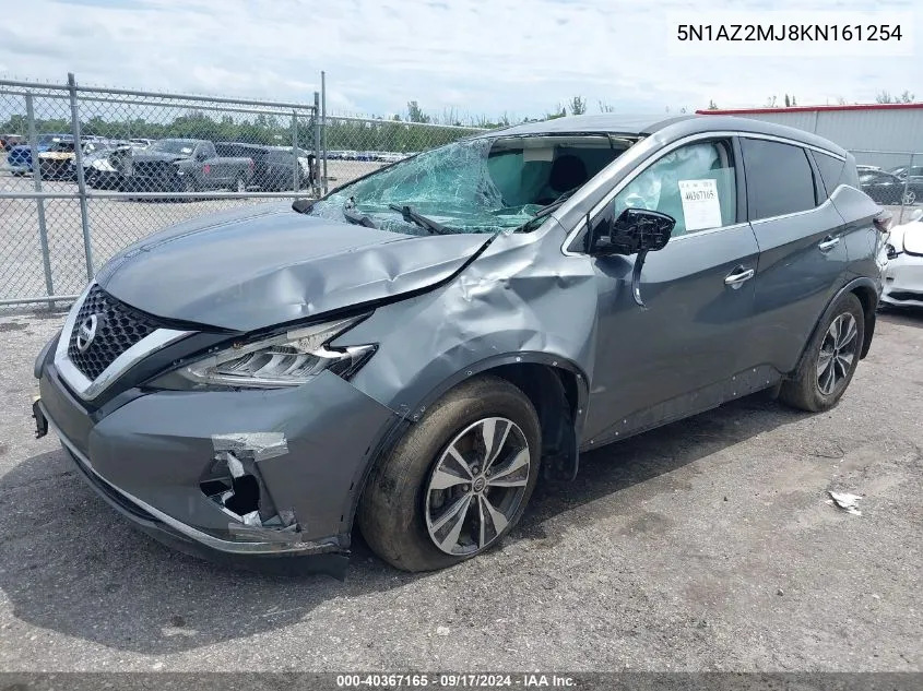 2019 Nissan Murano S VIN: 5N1AZ2MJ8KN161254 Lot: 40367165