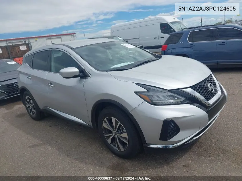 2023 Nissan Murano S Fwd VIN: 5N1AZ2AJ3PC124605 Lot: 40339637