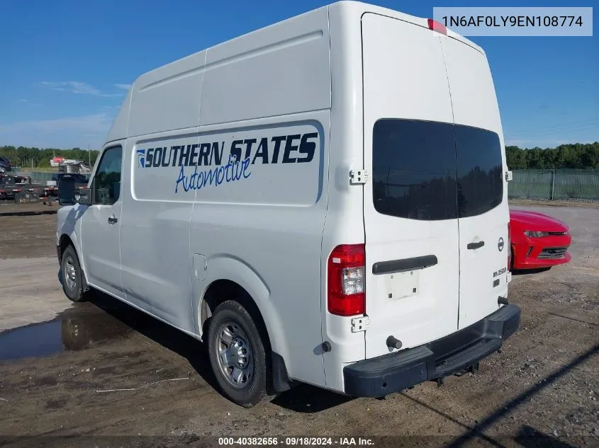 2014 Nissan Nv 2500/3500 VIN: 1N6AF0LY9EN108774 Lot: 40382656