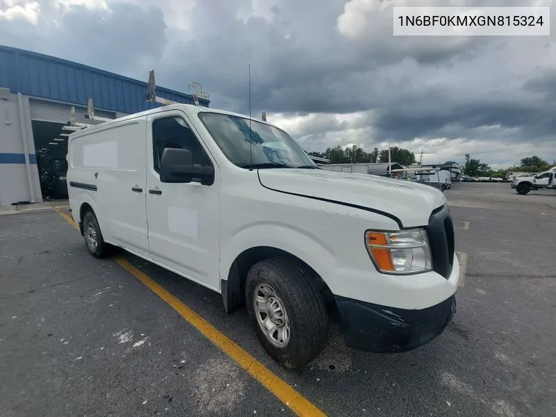 2016 Nissan Nv 1500 S/Sv/2500 S/Sv/Sl VIN: 1N6BF0KMXGN815324 Lot: 40363508