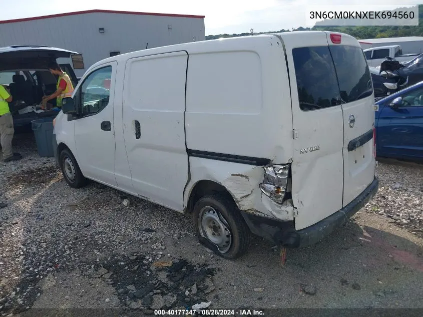 2014 Nissan Nv200 S/Sv VIN: 3N6CM0KNXEK694560 Lot: 40177347