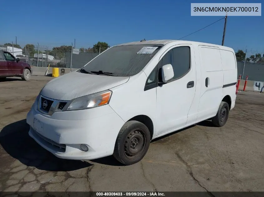 2014 Nissan Nv200 Sv VIN: 3N6CM0KN0EK700012 Lot: 40309433