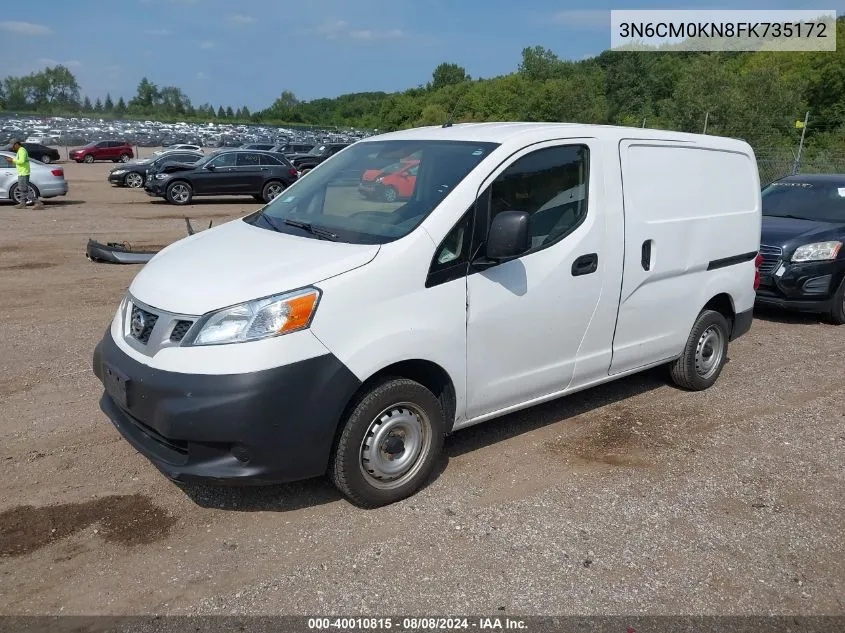 2015 Nissan Nv200 S VIN: 3N6CM0KN8FK735172 Lot: 40010815