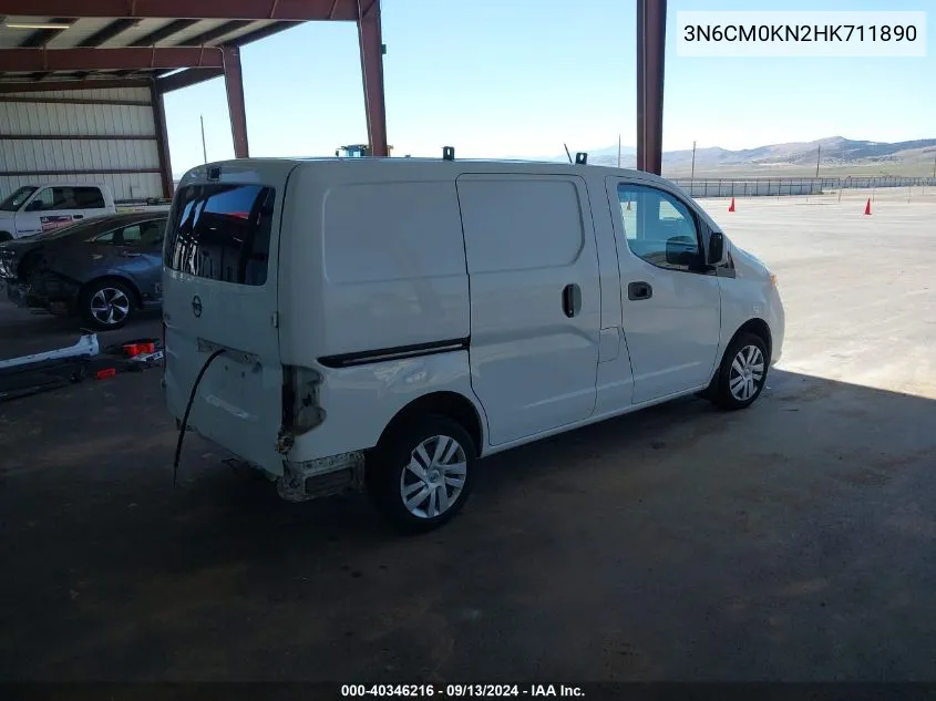 2017 Nissan Nv200 Sv VIN: 3N6CM0KN2HK711890 Lot: 40346216