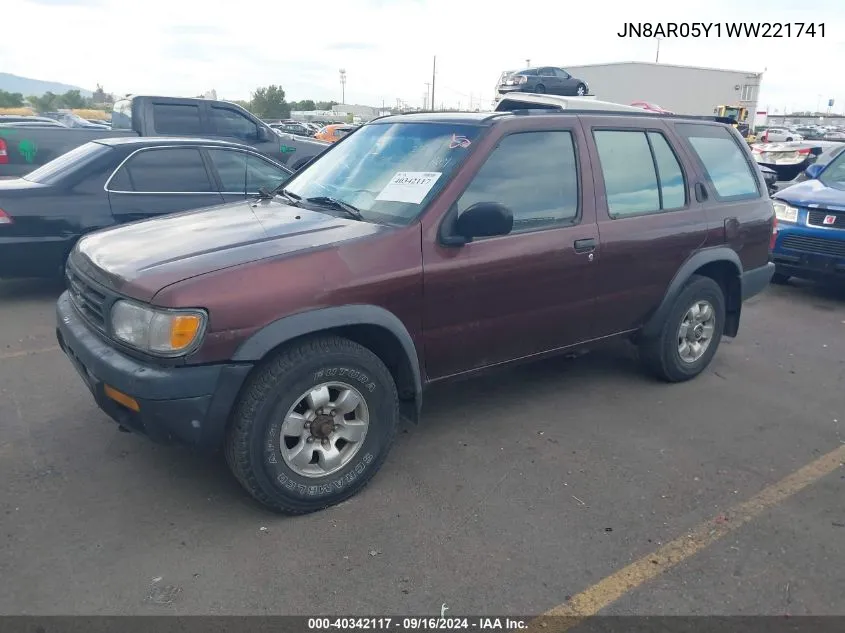 1998 Nissan Pathfinder Le/Se/Xe VIN: JN8AR05Y1WW221741 Lot: 40342117