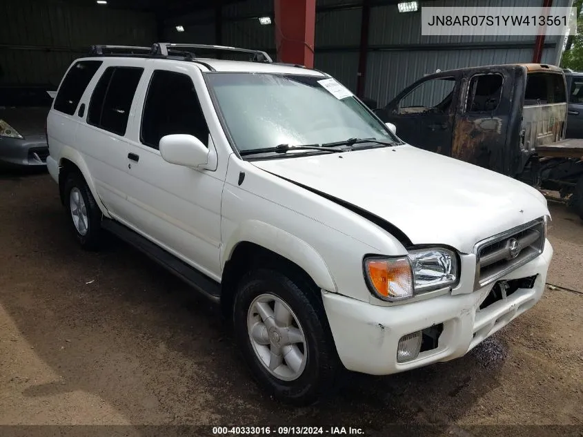 JN8AR07S1YW413561 2000 Nissan Pathfinder Le/Se/Xe