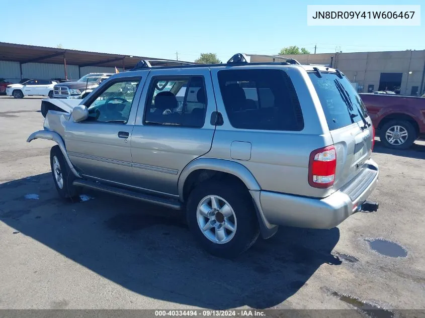 2001 Nissan Pathfinder Le VIN: JN8DR09Y41W606467 Lot: 40334494