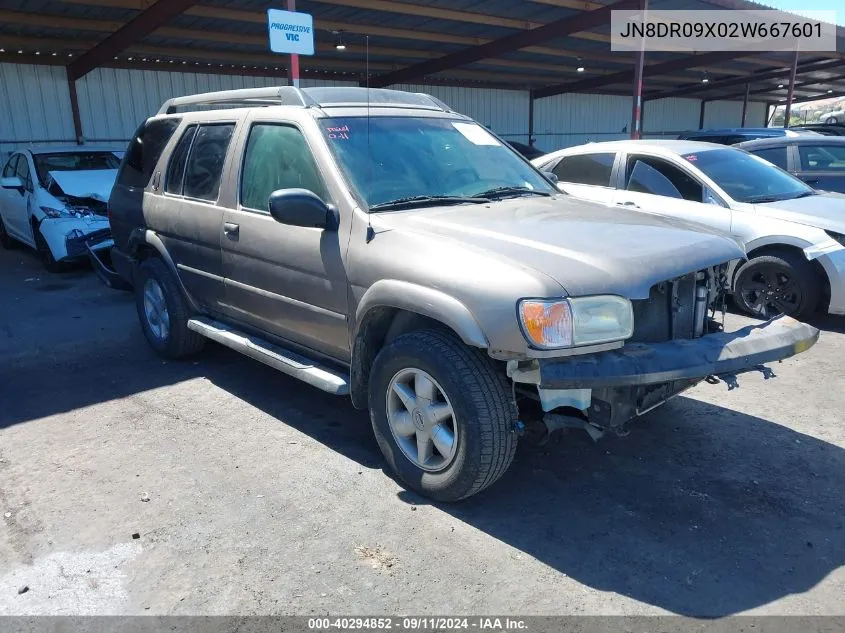 2002 Nissan Pathfinder Se VIN: JN8DR09X02W667601 Lot: 40294852