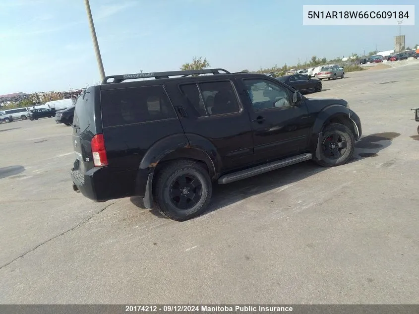 5N1AR18W66C609184 2006 Nissan Pathfinder Se