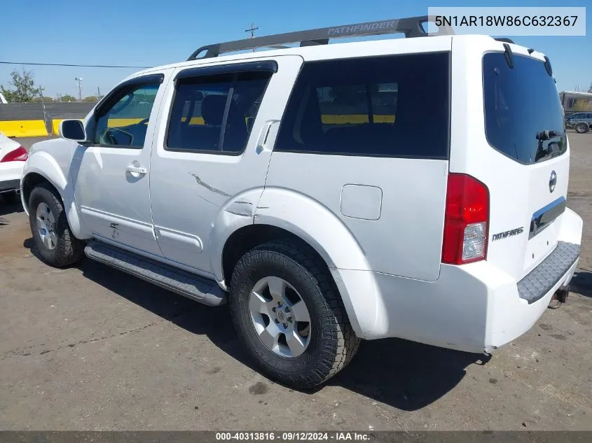 5N1AR18W86C632367 2006 Nissan Pathfinder Se