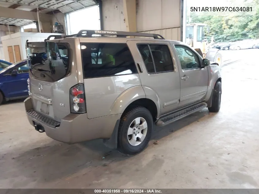 5N1AR18W97C634081 2007 Nissan Pathfinder Le/Se/Xe