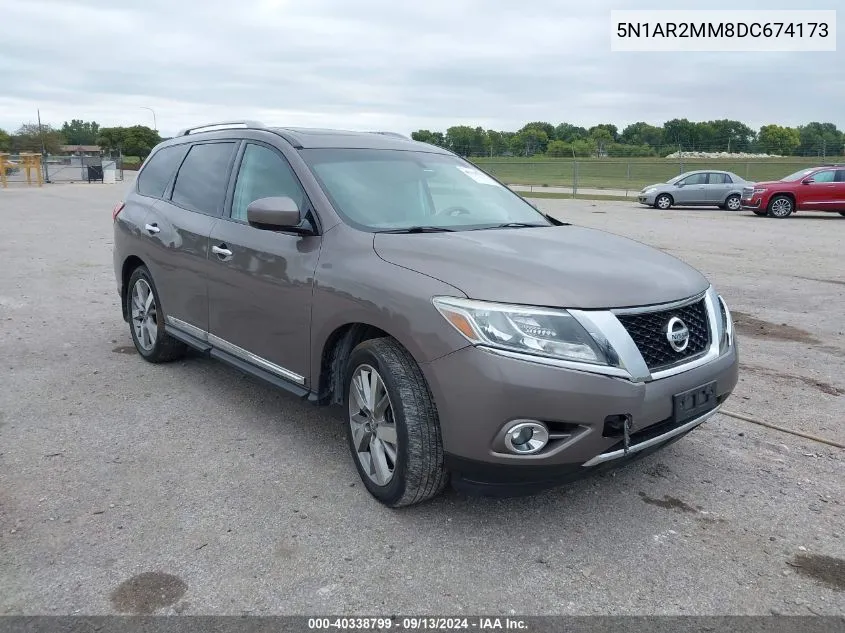 2013 Nissan Pathfinder Platinum VIN: 5N1AR2MM8DC674173 Lot: 40338799