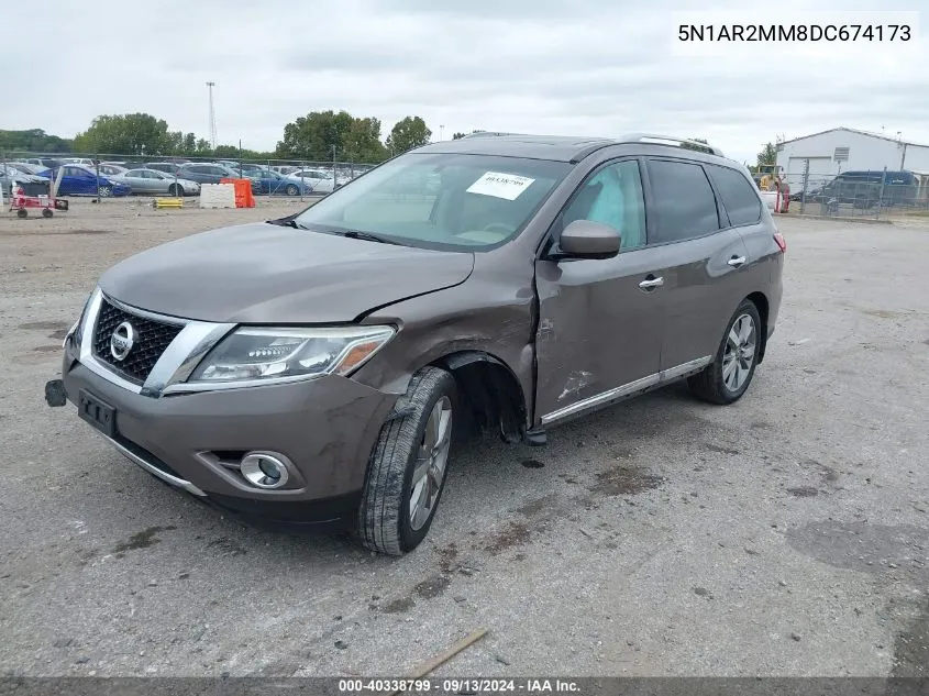 5N1AR2MM8DC674173 2013 Nissan Pathfinder Platinum