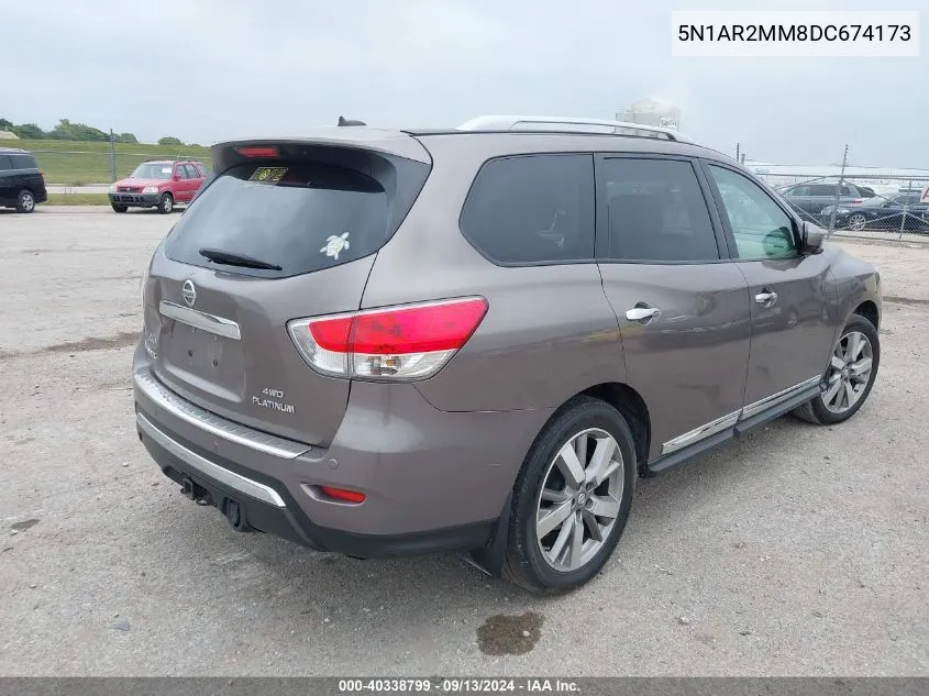 5N1AR2MM8DC674173 2013 Nissan Pathfinder Platinum