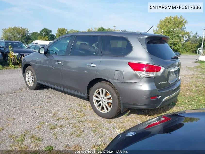 2015 Nissan Pathfinder Platinum/S/Sl/Sv VIN: 5N1AR2MM7FC617336 Lot: 40379704