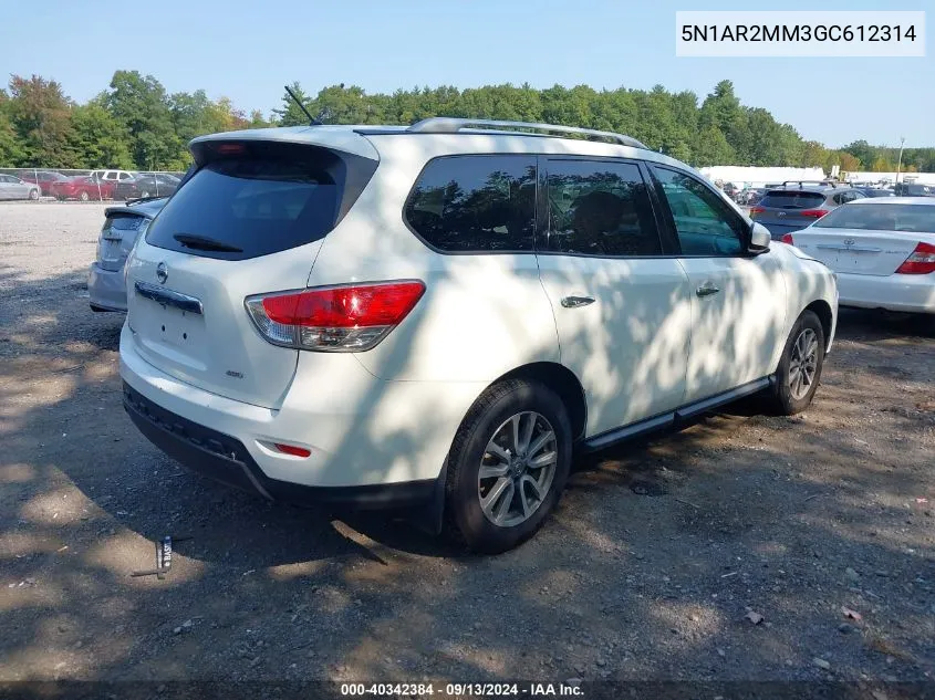 5N1AR2MM3GC612314 2016 Nissan Pathfinder S