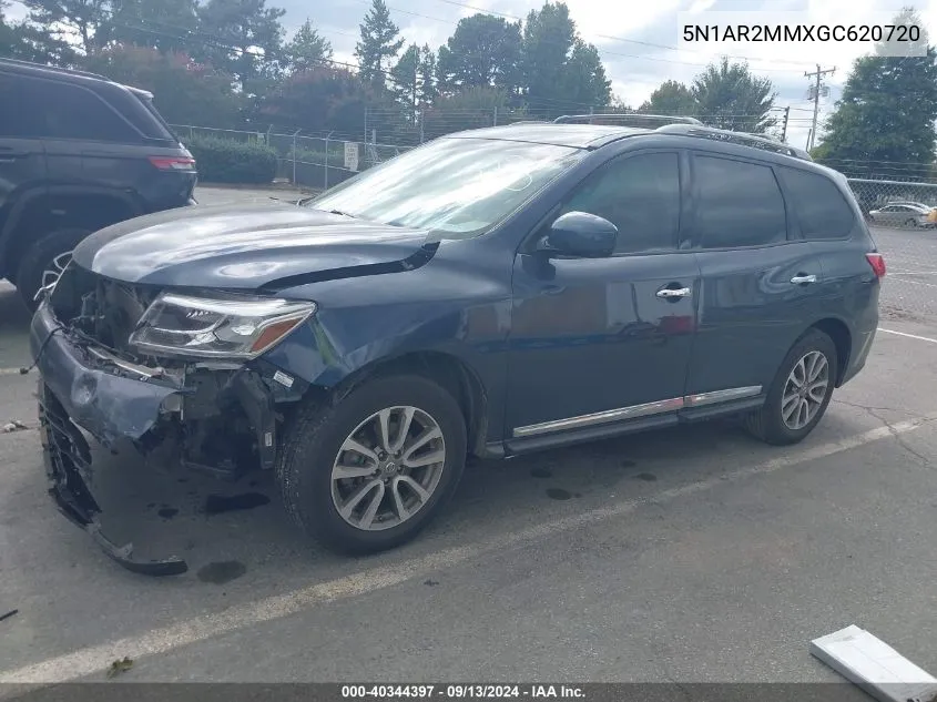 2016 Nissan Pathfinder Sl VIN: 5N1AR2MMXGC620720 Lot: 40344397