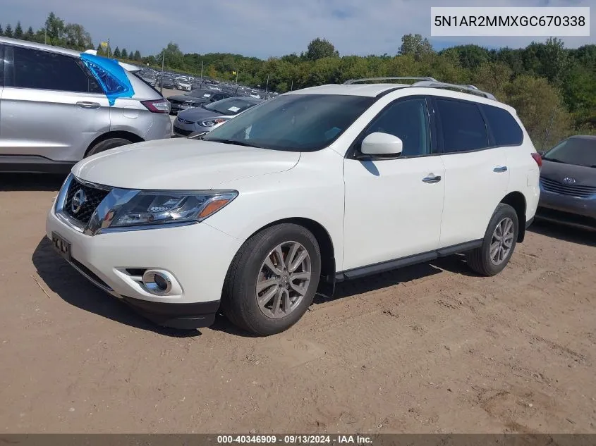 2016 Nissan Pathfinder Sv VIN: 5N1AR2MMXGC670338 Lot: 40346909