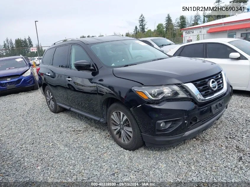 2017 Nissan Pathfinder Sl VIN: 5N1DR2MM2HC690341 Lot: 40339590