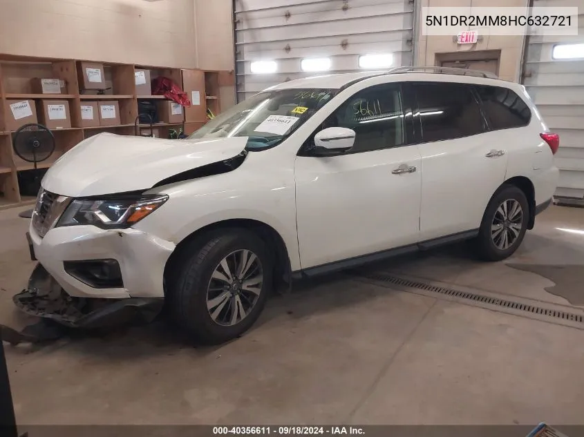 2017 Nissan Pathfinder S/Sv/Sl/Platinum VIN: 5N1DR2MM8HC632721 Lot: 40356611