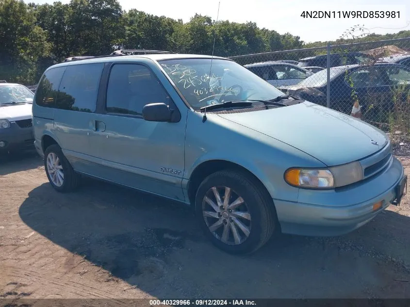 1994 Nissan Quest Xe/Gxe VIN: 4N2DN11W9RD853981 Lot: 40329966