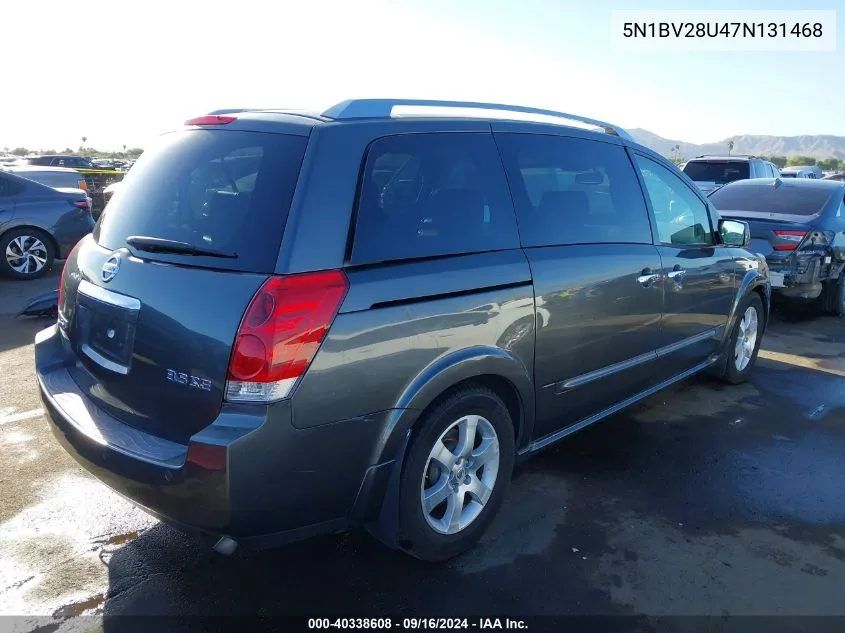 5N1BV28U47N131468 2007 Nissan Quest 3.5 Se