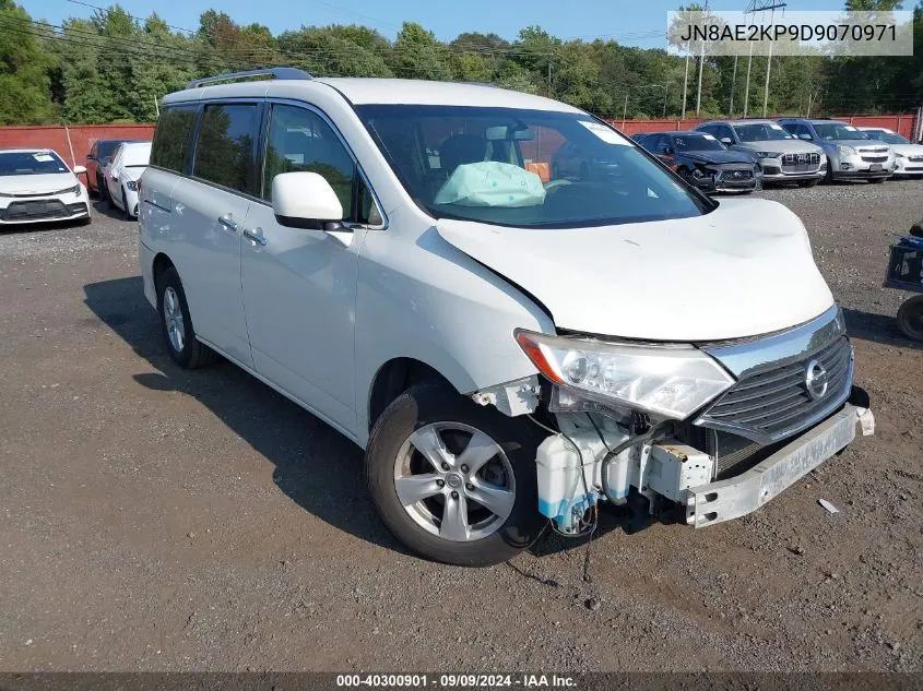 2013 Nissan Quest Sv VIN: JN8AE2KP9D9070971 Lot: 40300901