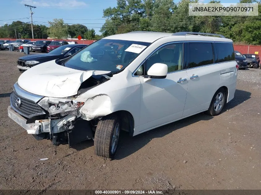 2013 Nissan Quest Sv VIN: JN8AE2KP9D9070971 Lot: 40300901