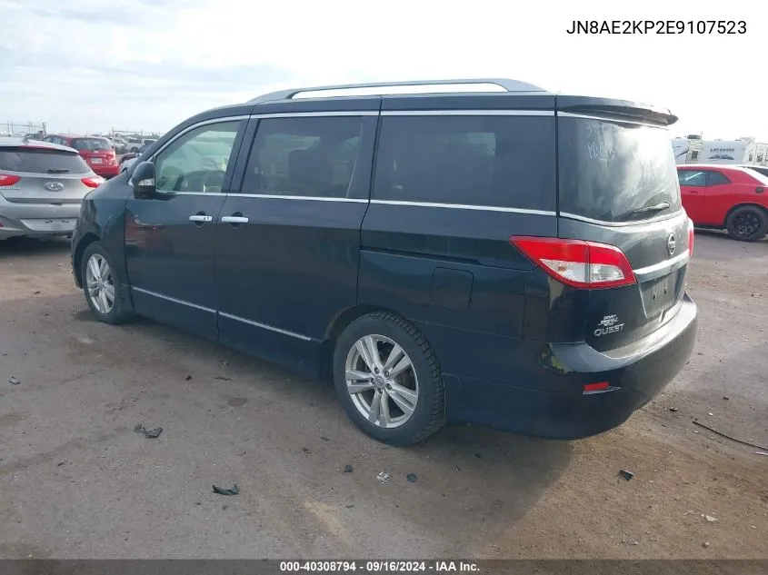 JN8AE2KP2E9107523 2014 Nissan Quest Sl