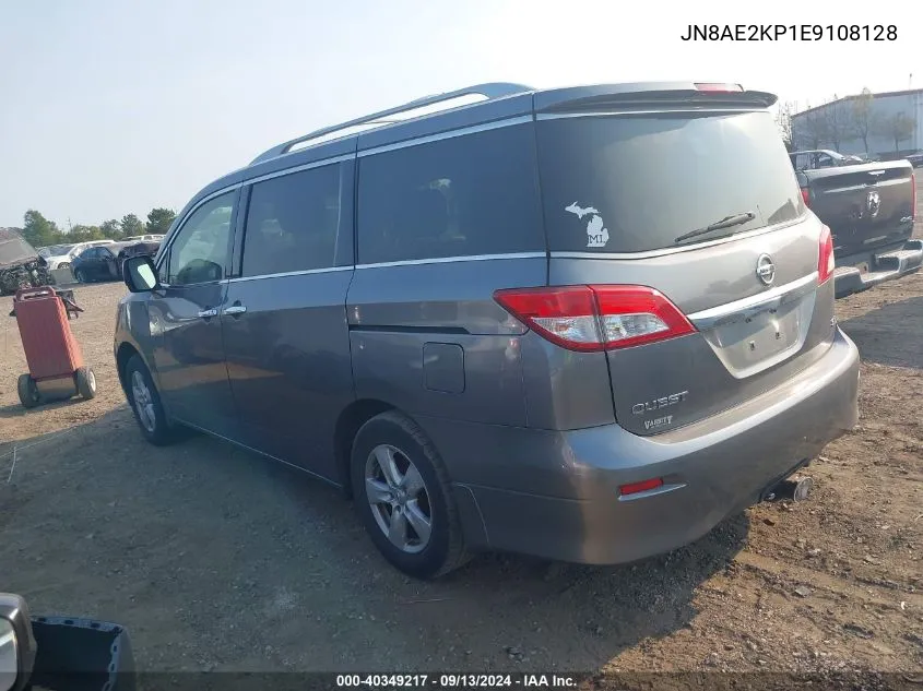 2014 Nissan Quest Sv VIN: JN8AE2KP1E9108128 Lot: 40349217