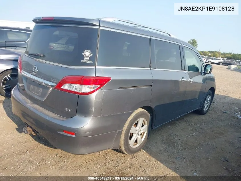 2014 Nissan Quest Sv VIN: JN8AE2KP1E9108128 Lot: 40349217