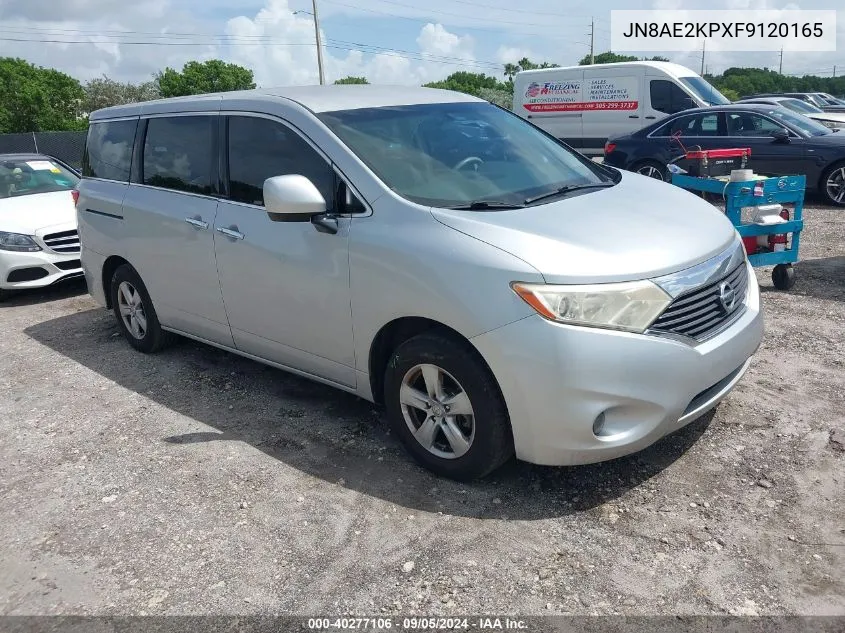 JN8AE2KPXF9120165 2015 Nissan Quest Platinum/S/Sl/Sv