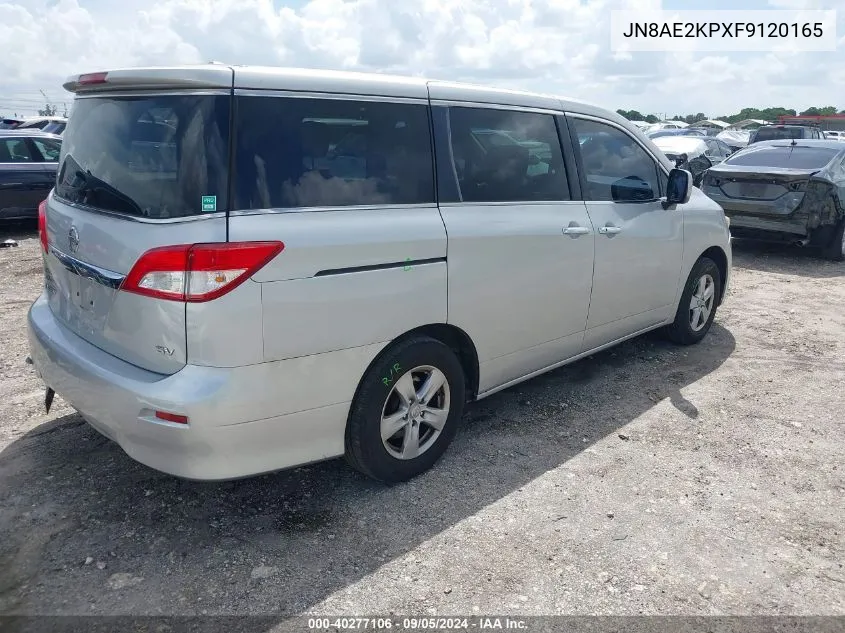 JN8AE2KPXF9120165 2015 Nissan Quest Platinum/S/Sl/Sv