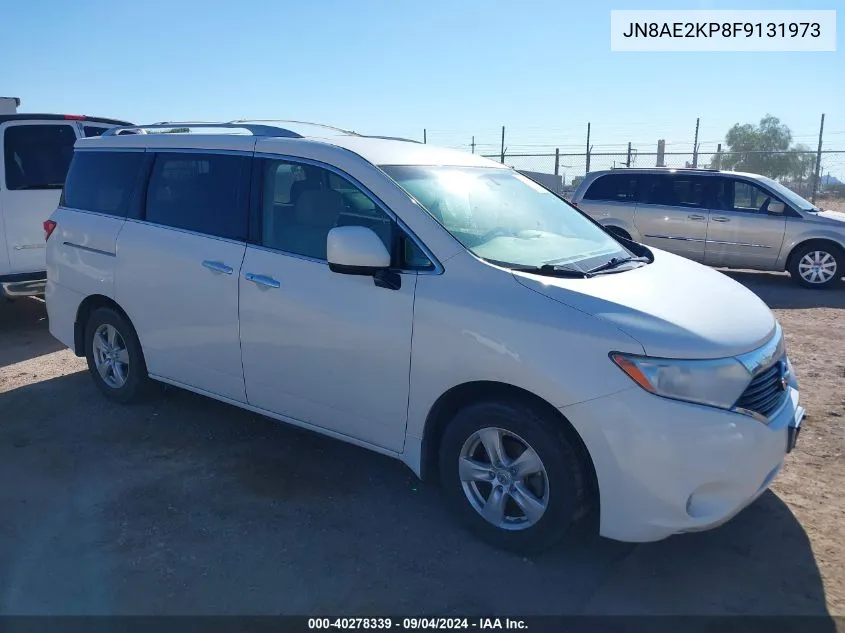 2015 Nissan Quest Platinum/S/Sl/Sv VIN: JN8AE2KP8F9131973 Lot: 40278339