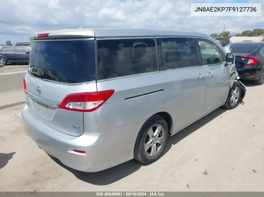 JN8AE2KP7F9127736 2015 Nissan Quest S/Sv/Sl/Platinum