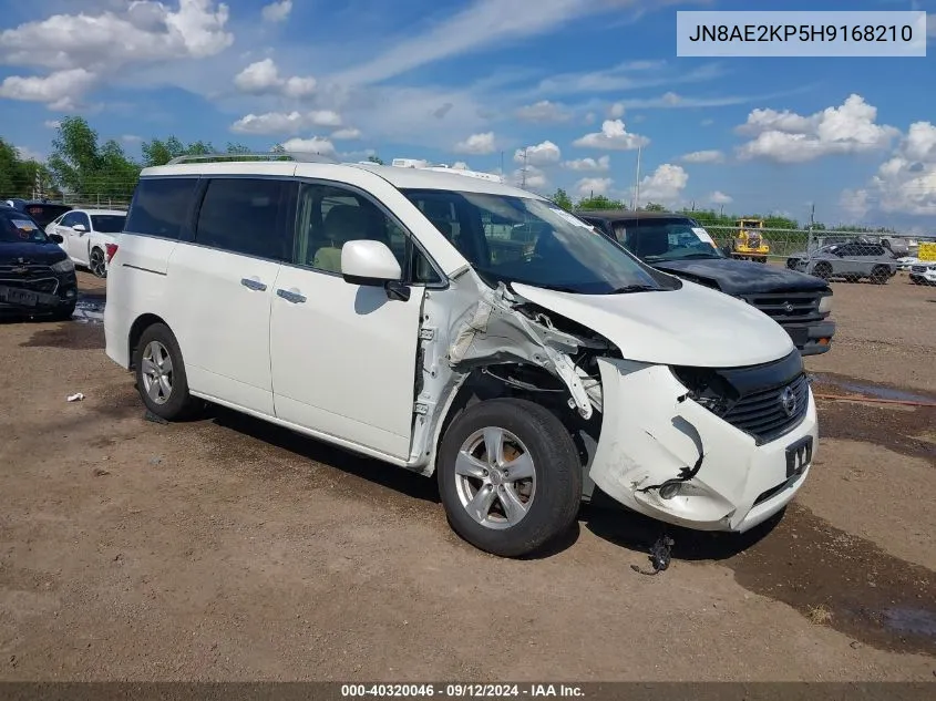 JN8AE2KP5H9168210 2017 Nissan Quest Sv