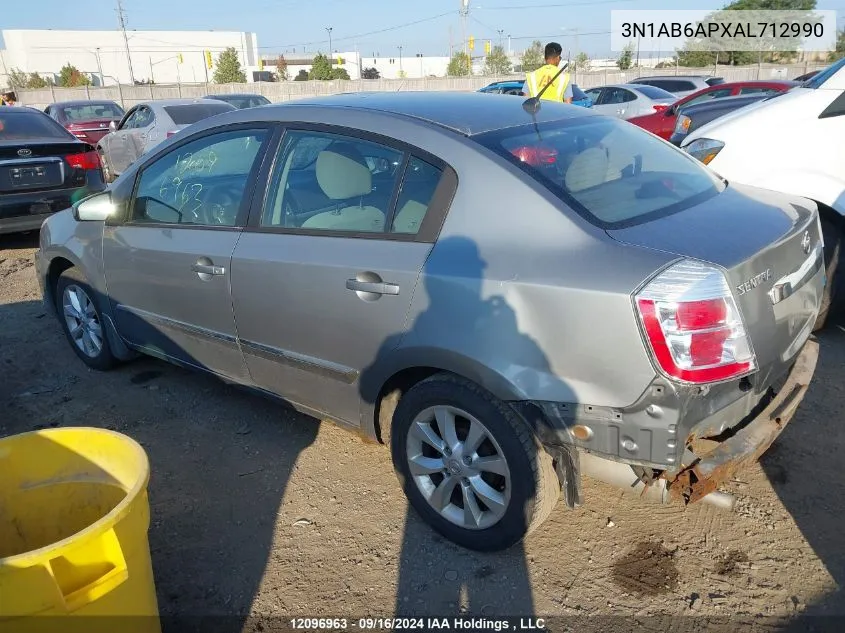 3N1AB6APXAL712990 2010 Nissan Sentra 2.0S