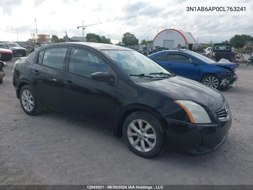 2012 Nissan Sentra VIN: 3N1AB6AP0CL763241 Lot: 12043021