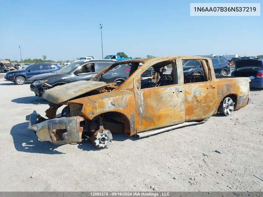 1N6AA07B36N537219 2006 Nissan Titan Le