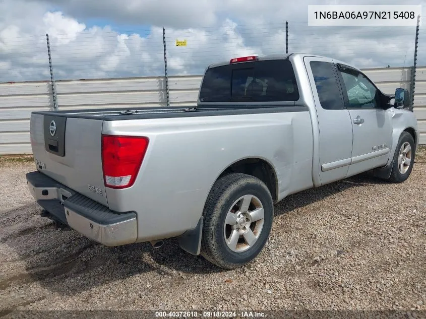 1N6BA06A97N215408 2007 Nissan Titan Xe/Se/Le