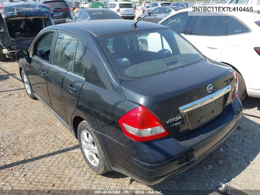 2007 Nissan Versa 1.8Sl VIN: 3N1BC11EX7L410465 Lot: 40363668